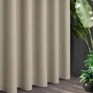 Tkanina zasłonowa gładka, w stylu eko, z drobnym strukturalnym wzorkiem z kolekcji Eva Minge