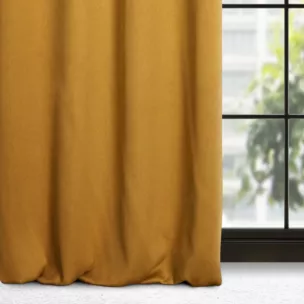 Zasłona miodowa zaciemniająca o strukturze drobnej krateczki 135x250 przelotka - AMARO