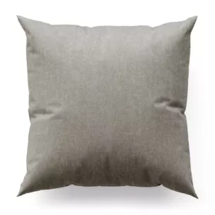 Poszewka szyta popielata z miękkiej w dotyku tkaniny szenilowej