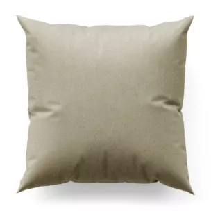 Poszewka szyta jasnobeżowa z miękkiej w dotyku tkaniny szenilowej