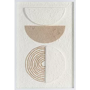 Obraz z wyraźną strukturą w stylu boho oprawiony w ramę