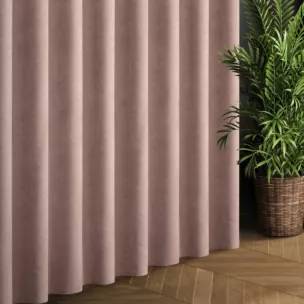 Tkanina zasłonowa ADORE gładka i miękka w dotyku o welurowej strukturze