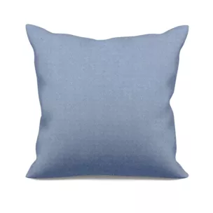 Poszewka szyta jasnoniebieska z miękkiej, matowej tkaniny w drobny geometryczny wzór