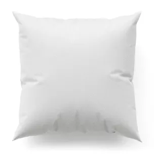 Poszewka szyta biała z gładkiej tkaniny zaciemniającej typu dimout