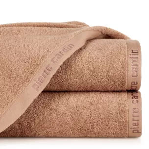 Ręcznik kąpielowy 50x90 cm bawełniany kolor pudrowy z żakardową bordiurą 430 g/m2 EVI Pierre Cardin