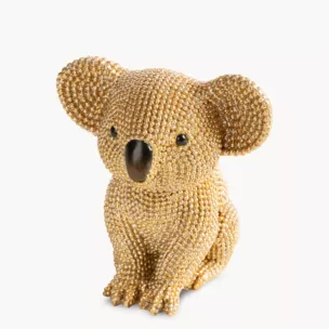 Figurka złota Koala o drobnym strukturalnym wzorze 8x8x10 cm ELDO 2