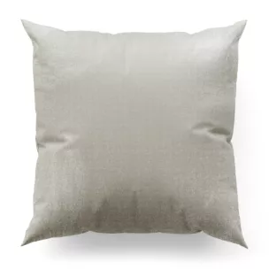 Poszewka szyta JULIETT jasnobeżowa z eleganckiej połyskującej tkaniny przetykanej lureksową nicią