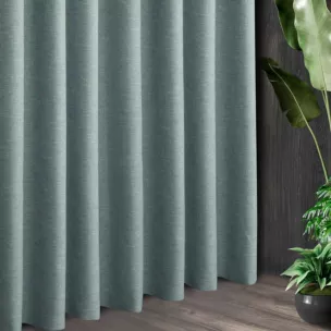 Tkanina zasłonowa zaciemniająca typu blackout, z ozdobnym splotem, z efektem melanżu