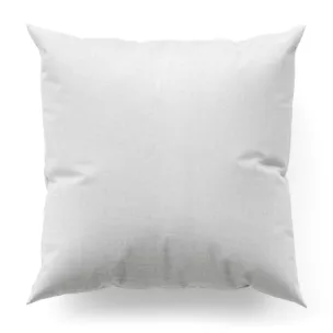 Poszewka szyta biała z tkaniny w stylu ekologicznym