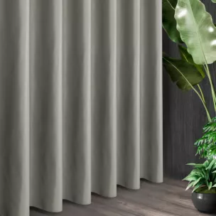 Tkanina zasłonowa z ozdobnym splotem i dodatkiem błyszczącej nici