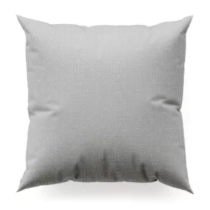 Poszewka szyta JULIETT popielata z eleganckiej połyskującej tkaniny przetykanej lureksową nicią