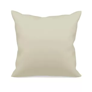 Poszewka szyta ADESSA kremowa z miękkiej tkaniny o welurowej strukturze