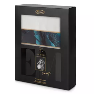 Zestaw ręczników bawełnianych na prezent 3 szt kolor biały, turkusowy 500 g/m2 Eva Minge 12