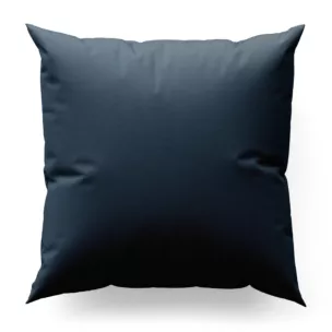 Poszewka na wymiar ciemnoniebieska z eleganckiej lśniącej tkaniny o drobnym splocie
