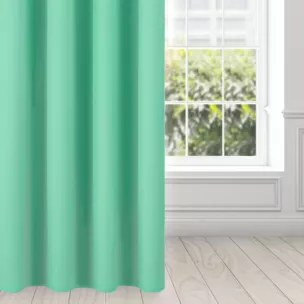 Zasłona miętowa, matowa 140x250 cm przelotka - TRIS