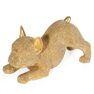 PIES - figurka dekoracyjna ELDO 2 o drobnym strukturalnym wzorze