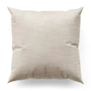 Poszewka szyta SAFARI 1 beżowa z miękkiej welwetowej tkaniny z połyskiem i poziomym prążkiem