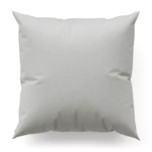 Poszewka szyta AMAYA szara z jednokolorowej gładkiej tkaniny