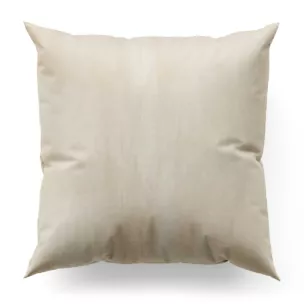 Poszewka szyta SAFARI kremowa z miękkiej welwetowej tkaniny z połyskiem