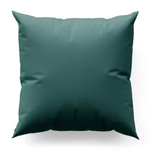 Poszewka szyta jasnoturkusowa z gładkiej tkaniny zaciemniającej typu dimout wykończona obciążnikiem