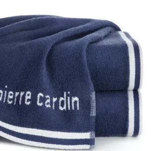 Ręcznik kąpielowy 50x90 cm bawełniany kolor granatowy z kolekcji Pierre Cardin