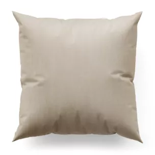 Poszewka szyta kremowa z miękkiej półmatowej tkaniny welwetowej