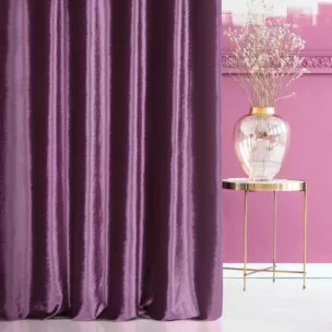 Tkanina zasłonowa, miękka, welwetowa z połyskiem, w poziome prążki z kolekcji Pierre Cardin