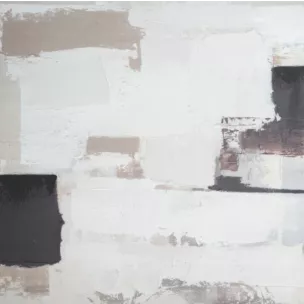 Obraz abstarkcja kremowo, beżowy  ręcznie malowany na płótnie 80x80 cm