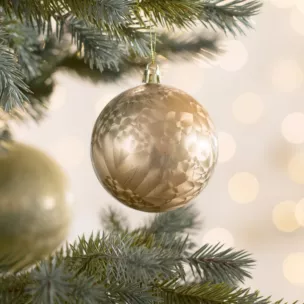 Bombka choinkowa z efektem zmrożenia