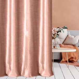 Tkanina zasłonowa, miękka, welwetowa z połyskiem, w poziome prążki z kolekcji Eva Minge