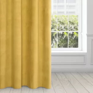 Zasłona złota z matowego welwetu 140x250 cm przelotka - MILO