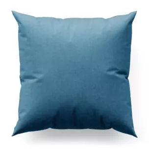 Poszewka szyta SAFARI niebieska z miękkiej welwetowej tkaniny z połyskiem