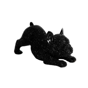 PIES - figurka dekoracyjna ELDO o drobnym strukturalnym wzorze