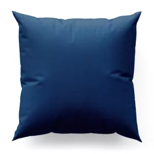 Poszewka szyta granatowa z miękkiej tkaniny o welurowej strukturze
