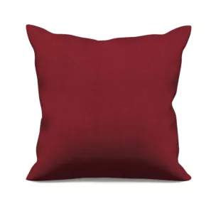 Poszewka szyta ADESSA bordowa z miękkiej tkaniny o welurowej strukturze