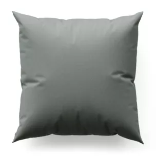 Poszewka szyta jasnostalowa z gładkiej zaciemniającej tkaniny typu dimout