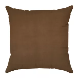 Poszewka szyta DORA - HIT ciemnobrązowa z miękkiej tkaniny o welurowej strukturze