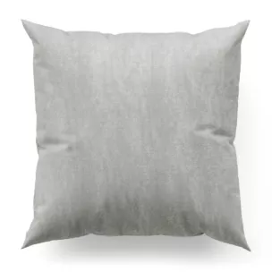 Poszewka szyta jasnobeżowa z tkaniny szenilowej z efektem przecierki