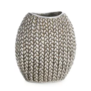 Wazon dekoracyjny MOLI zdobiony wzorem plecionego sweterka