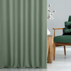 Tkanina zasłonowa dwustronna o ozdobnym splocie, z subtelnym połyskiem