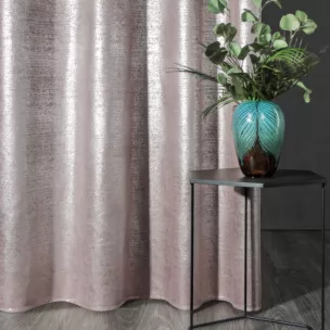 Zasłona welwetowa AMBI z nakrapianym srebrnym nadrukiem