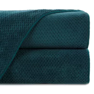 Ręcznik kąpielowy 50x90 cm szybkoschnący z mikrofibry  kolor ciemnozielony o ryżowej strukturze 280 g/m2 ZOE 1