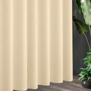 Tkanina zasłonowa wodoodporna o welurowej strukturze