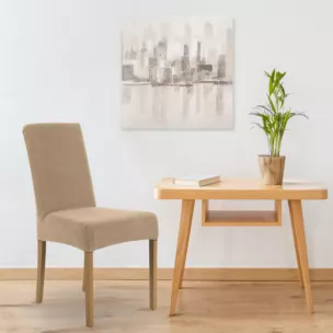 DESIGN 91 Pokrowiec na krzesło o strukturze kratki nie wchłaniający wilgoci