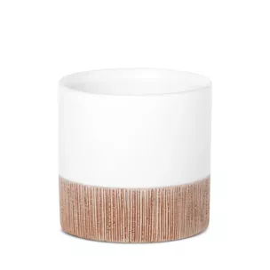 Osłonka ceramiczna na donicę MILI 1 dwukolorowa