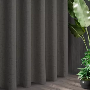 Tkanina zasłonowa gładka, w stylu eko, z drobnym strukturalnym wzorkiem z kolekcji Eva Minge