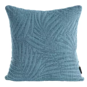 Poszewka na poduszkę 45x45 cm ciemnoturkusowa pikowana metodą hot press STONE Eurofirany Premium