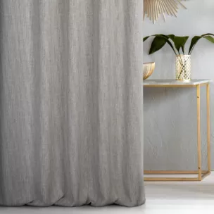 Zasłona szyta na taśmie 5 cm beżowa o naturalnym splocie w melanżowych odcieniach