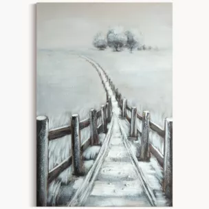 Obraz CALM 5 ręcznie malowany na płótnie pejzaż z drogą