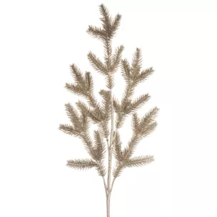 Zimowa gałązka w subtelnie lśniącym szampańskim kolorze